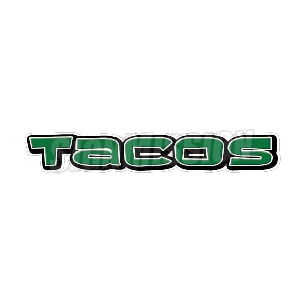 Safety Sign, 1.5 in Height, Vinyl, 48 in Length, Tacos I